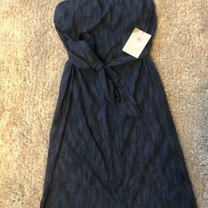 athleta strapless dress